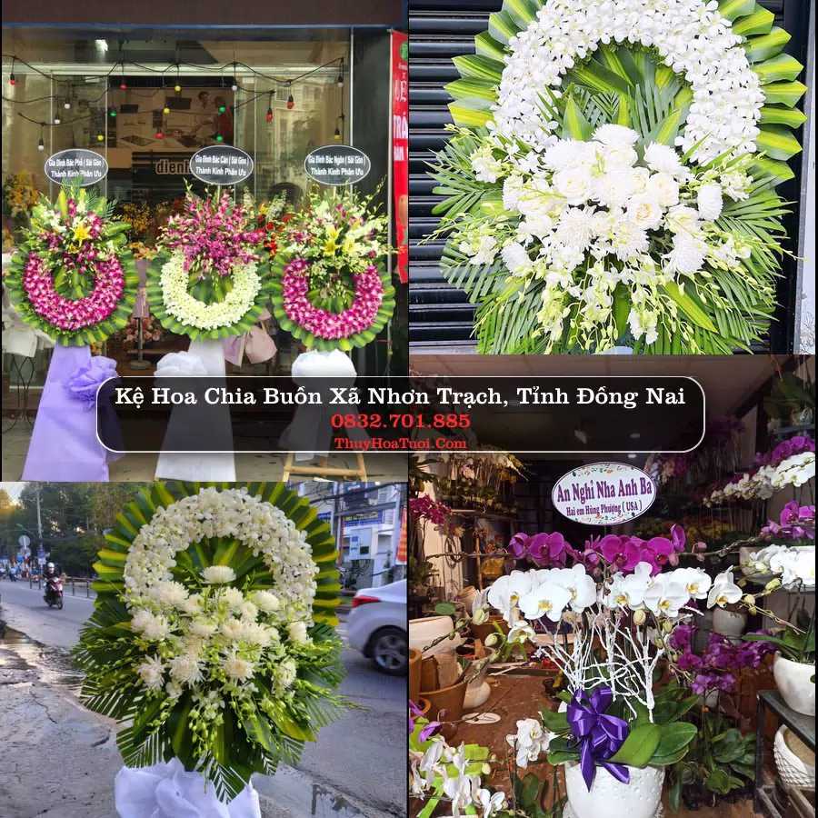 Vòng hoa chia buồn Xã Nhơn Trạch - ThuyHoaTuoi.Com