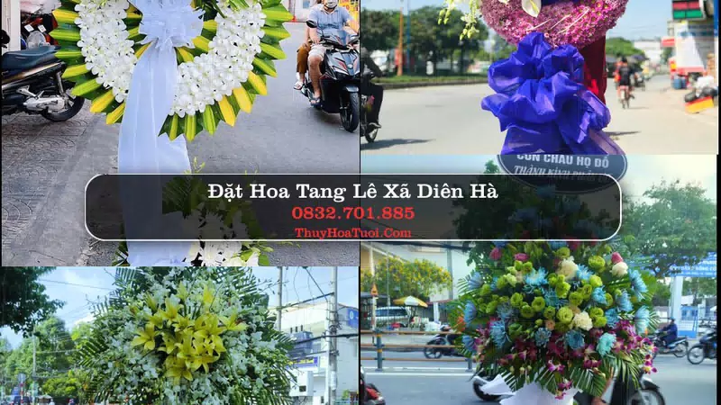 Đặt Vòng Hoa Chia Buồn tại Xã Diên Hà, Hưng Yên