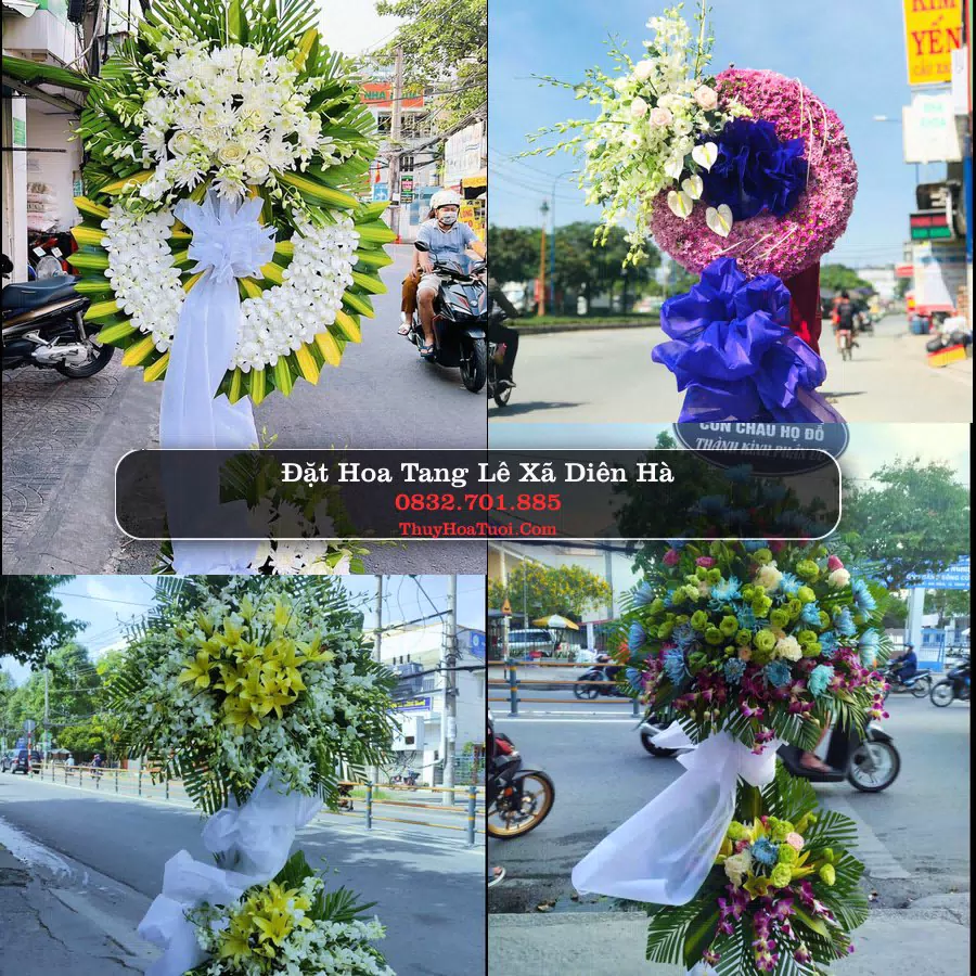 Đặt Vòng Hoa Chia Buồn tại Xã Diên Hà, Hưng Yên