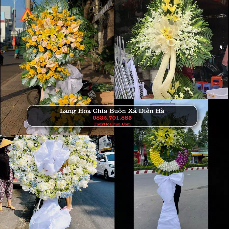 Kệ hoa tang lễ giao tại Xã Diên Hà, Hưng Yên