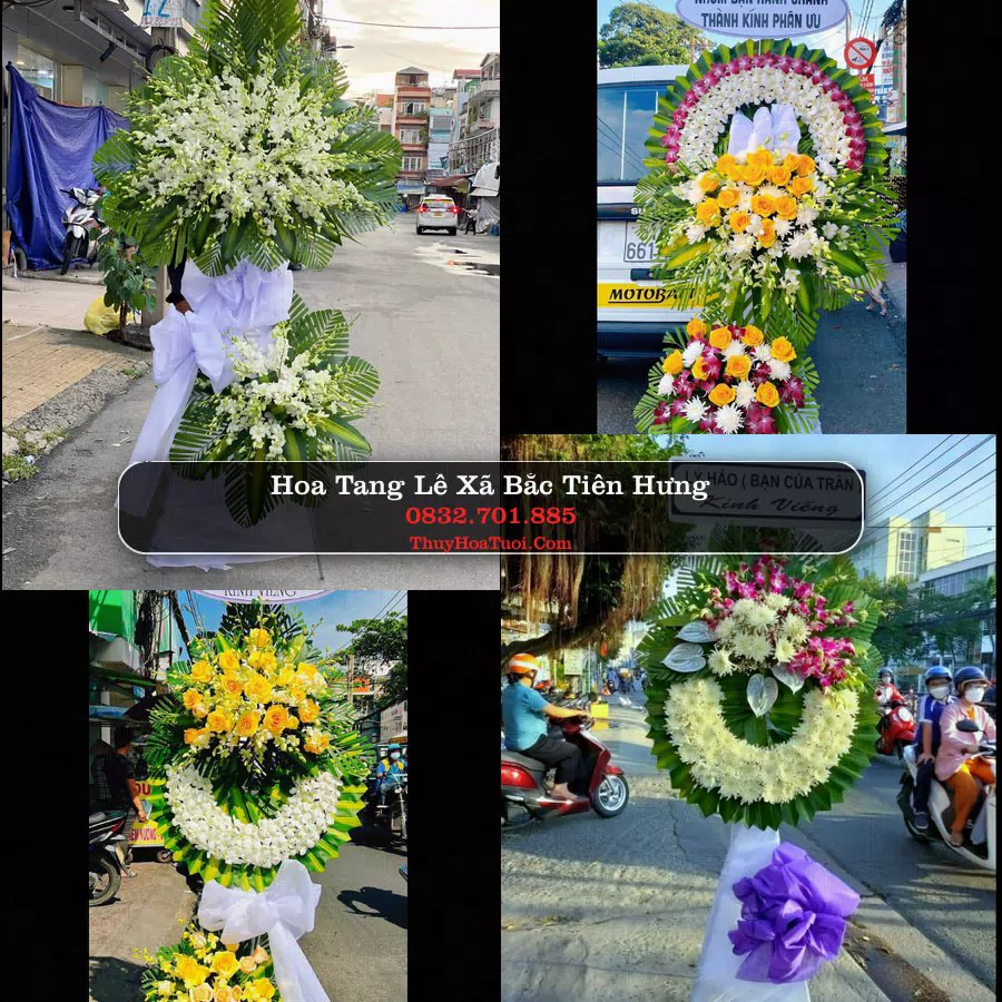 Kệ hoa tang lễ giao tại Xã Bắc Tiên Hưng, Hưng Yên