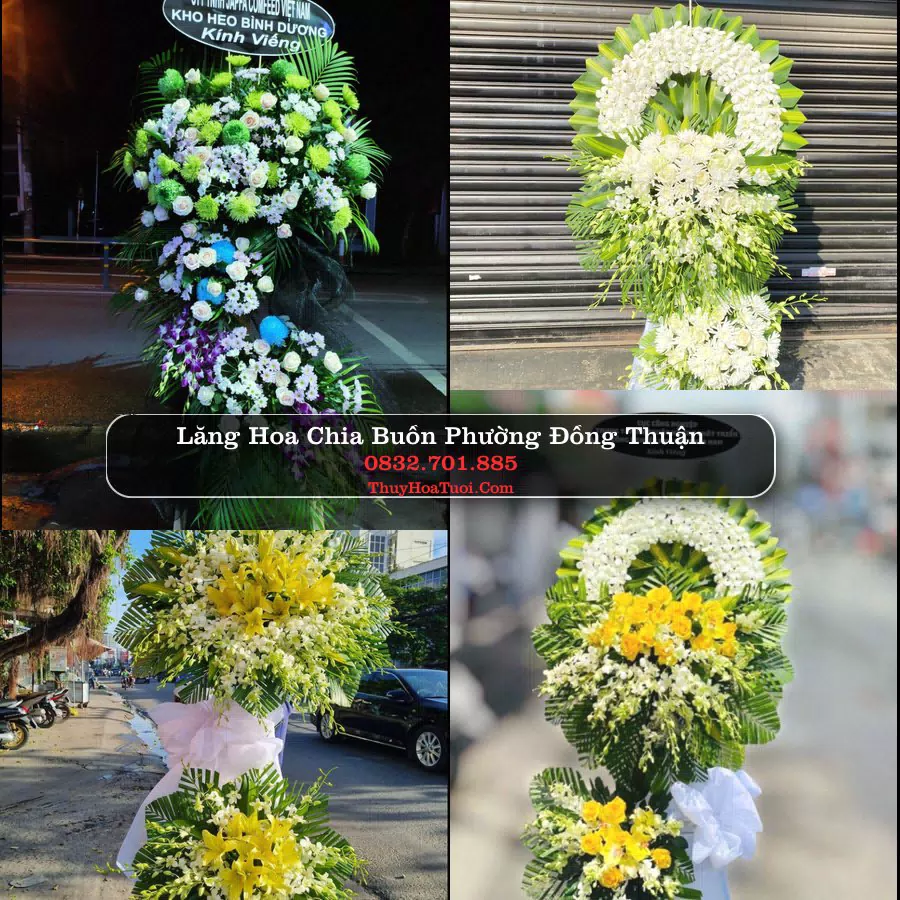 Kệ hoa tang lễ giao tại Phường Đồng Thuận, Quảng Trị