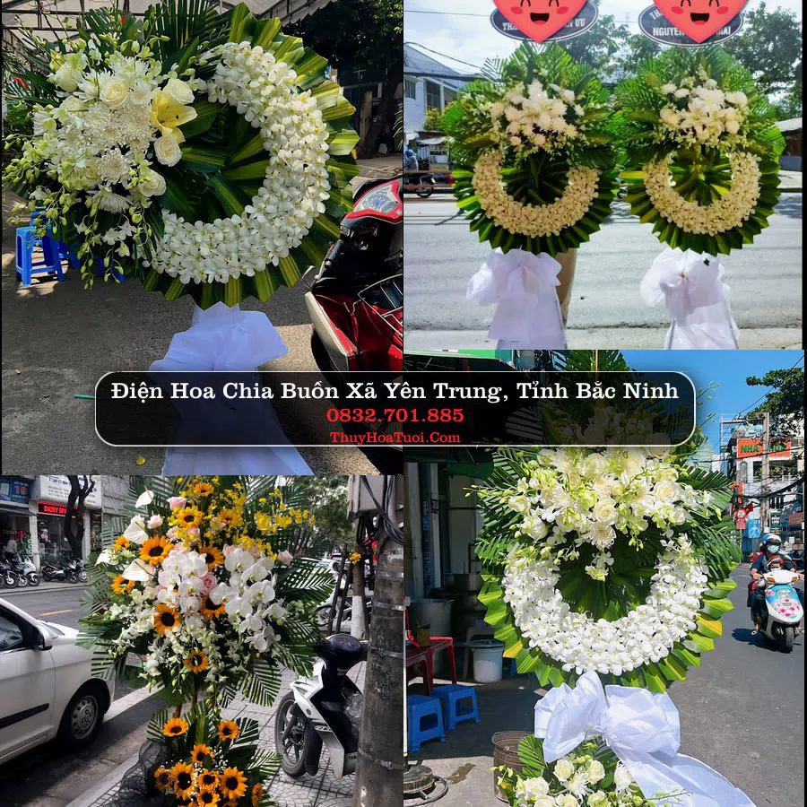 Vòng hoa chia buồn Xã Yên Trung - ThuyHoaTuoi.Com