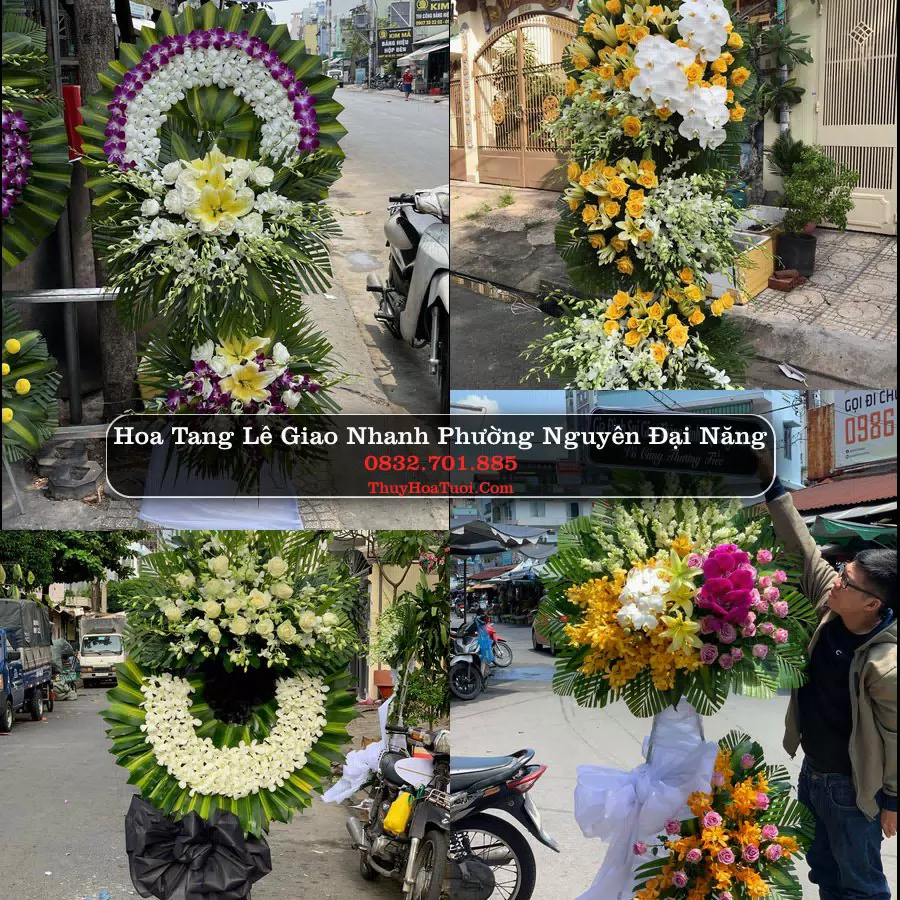 Vòng hoa chia buồn Phường Nguyễn Đại Năng - ThuyHoaTuoi.Com