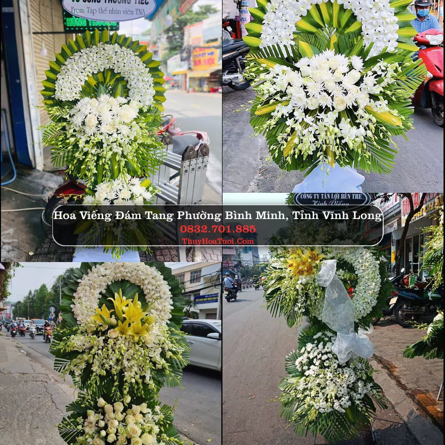 Vòng hoa chia buồn Phường Bình Minh - ThuyHoaTuoi.Com