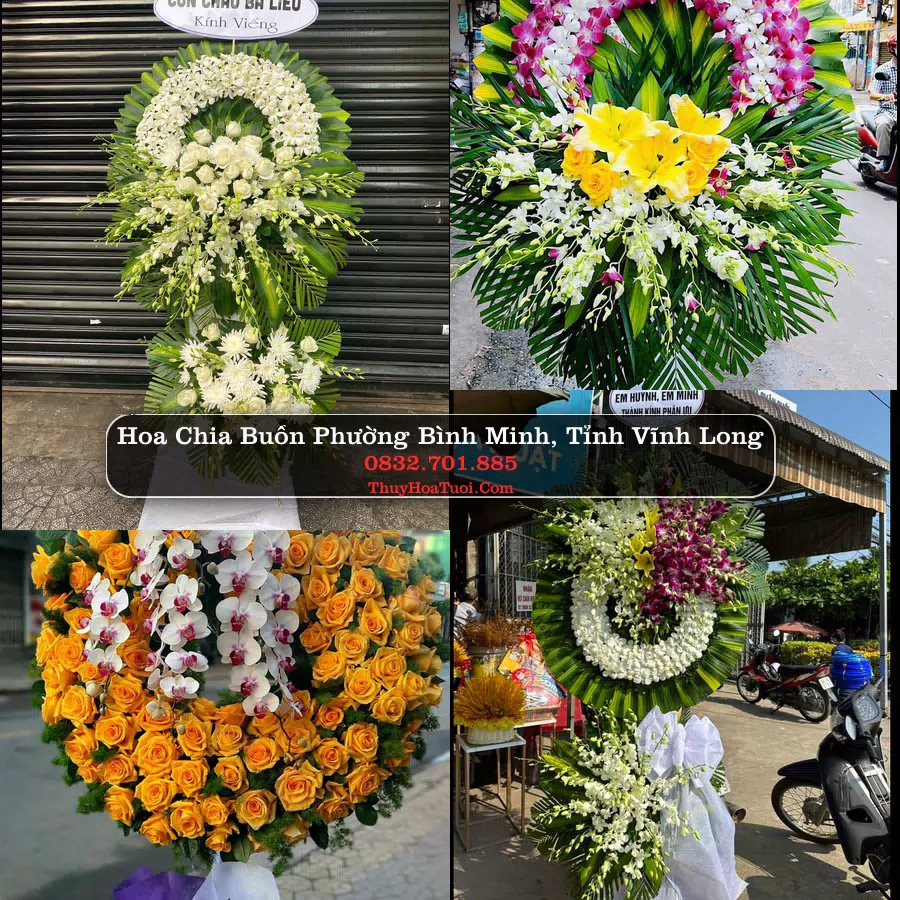 Kệ hoa tang lễ giao tại Phường Bình Minh, Vĩnh Long