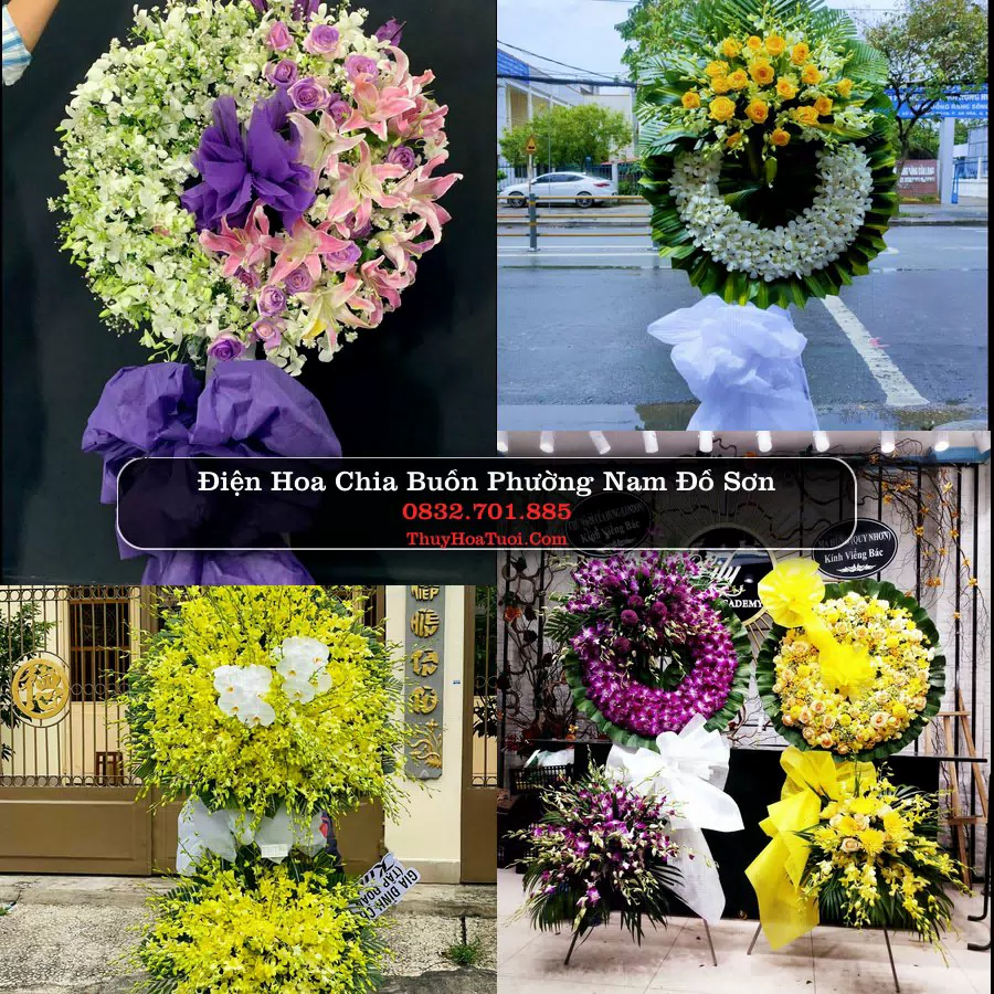 Vòng hoa chia buồn Phường Nam Đồ Sơn - ThuyHoaTuoi.Com