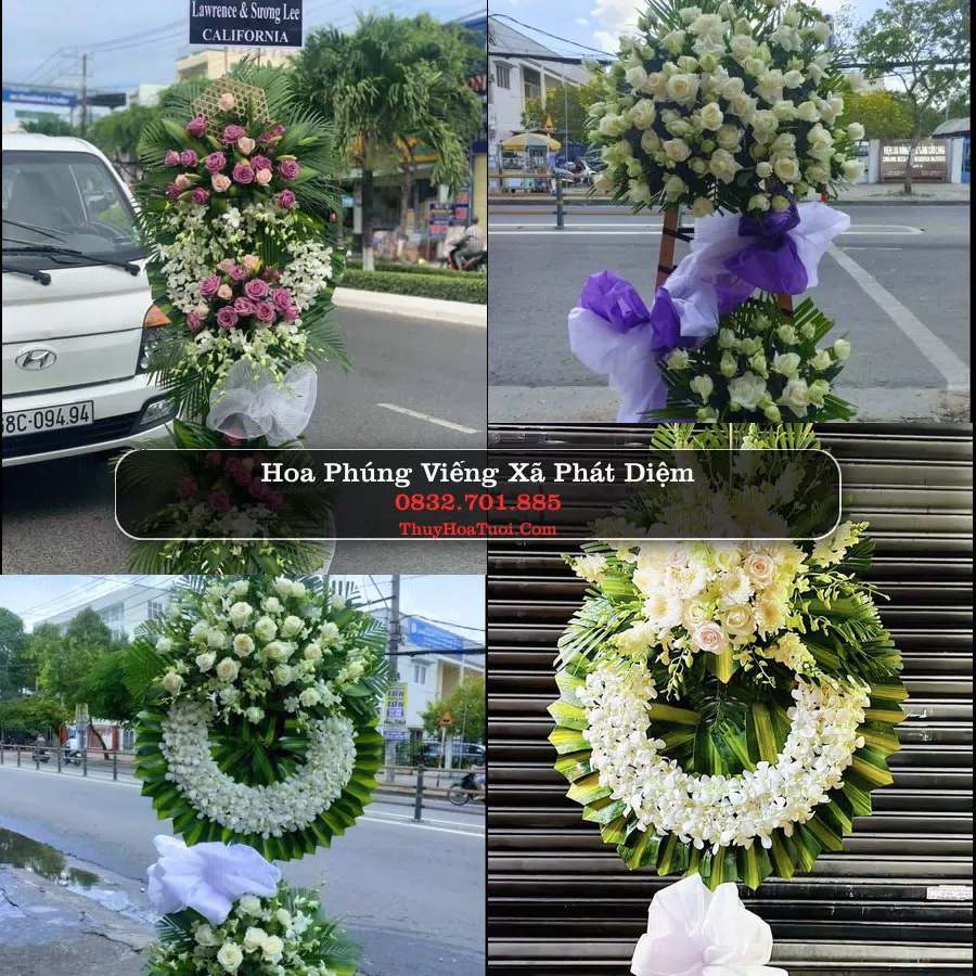 Vòng hoa chia buồn Xã Phát Diệm - ThuyHoaTuoi.Com