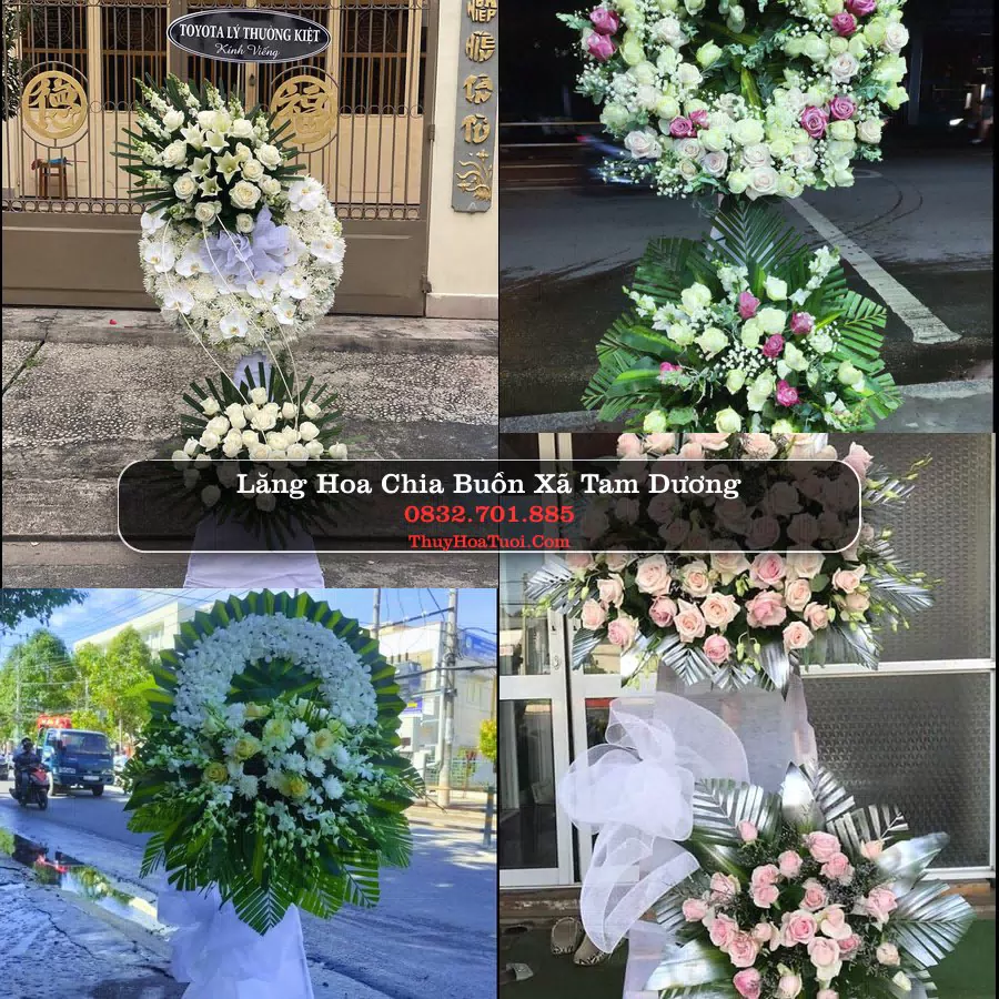 Đặt Vòng Hoa Chia Buồn tại Xã Tam Dương, Phú Thọ