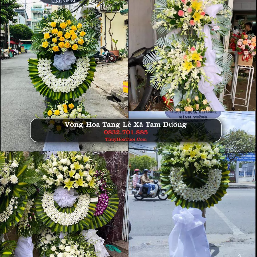 Vòng hoa chia buồn Xã Tam Dương - ThuyHoaTuoi.Com