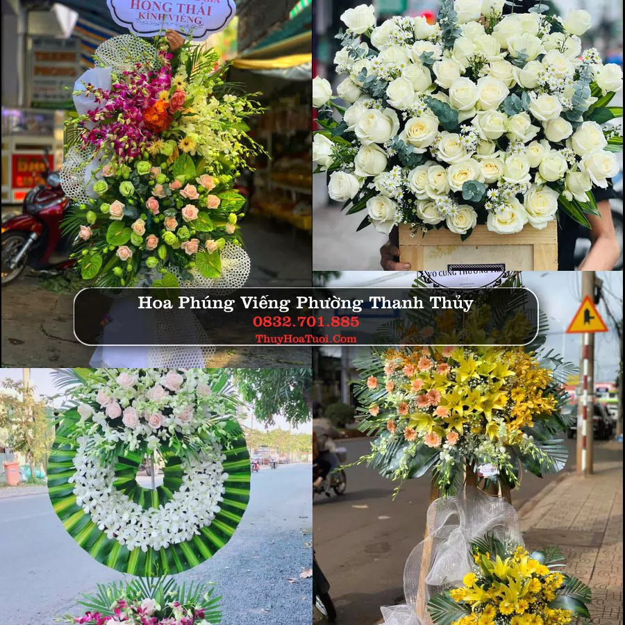 Vòng hoa chia buồn Phường Thanh Thủy - ThuyHoaTuoi.Com