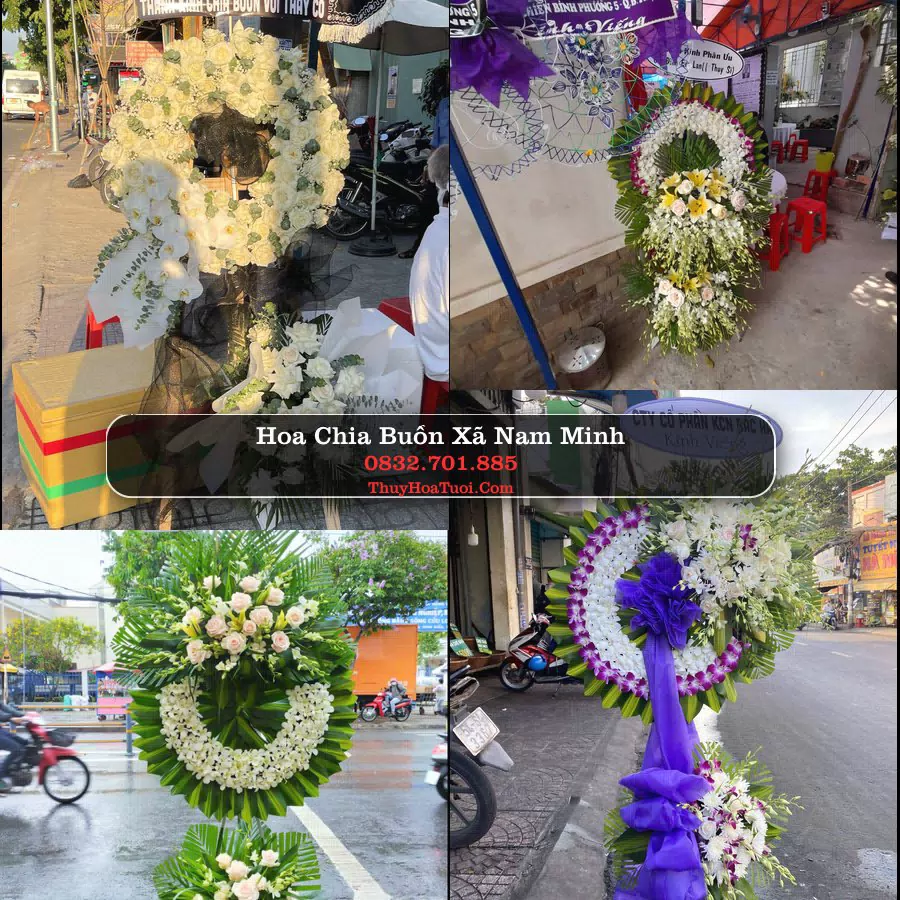 Kệ hoa tang lễ giao tại Xã Nam Minh, Ninh Bình