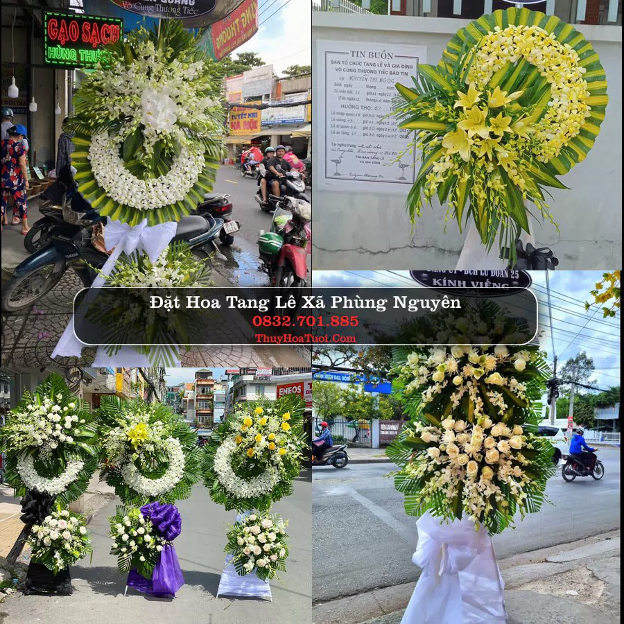 Vòng hoa chia buồn Xã Phùng Nguyên - ThuyHoaTuoi.Com