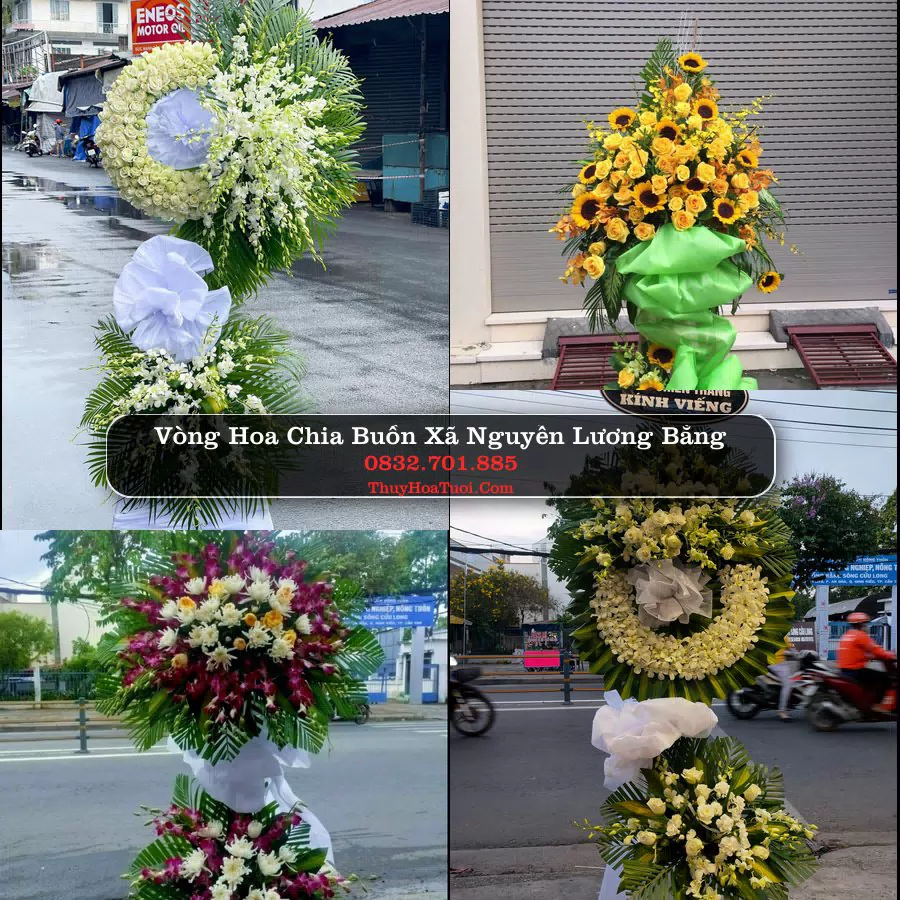 Vòng hoa chia buồn Xã Nguyễn Lương Bằng - ThuyHoaTuoi.Com