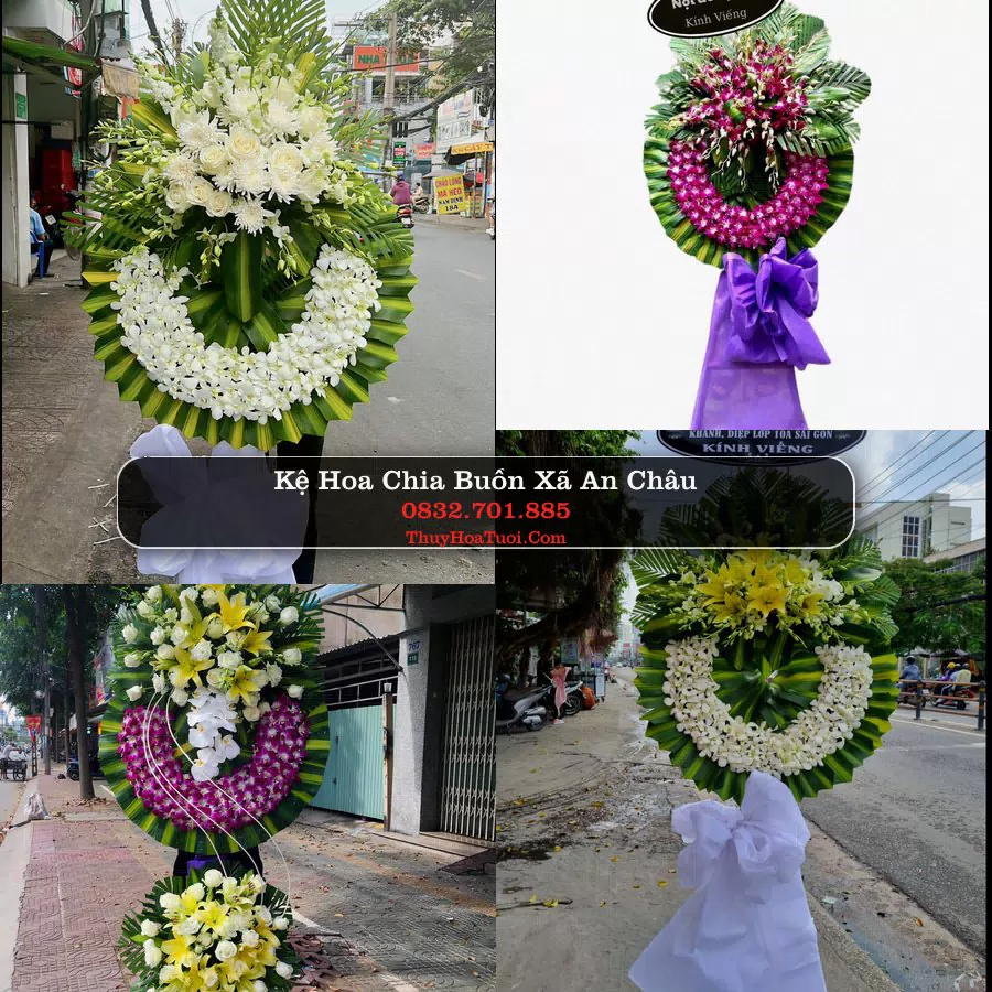 Vòng hoa chia buồn Xã An Châu - ThuyHoaTuoi.Com