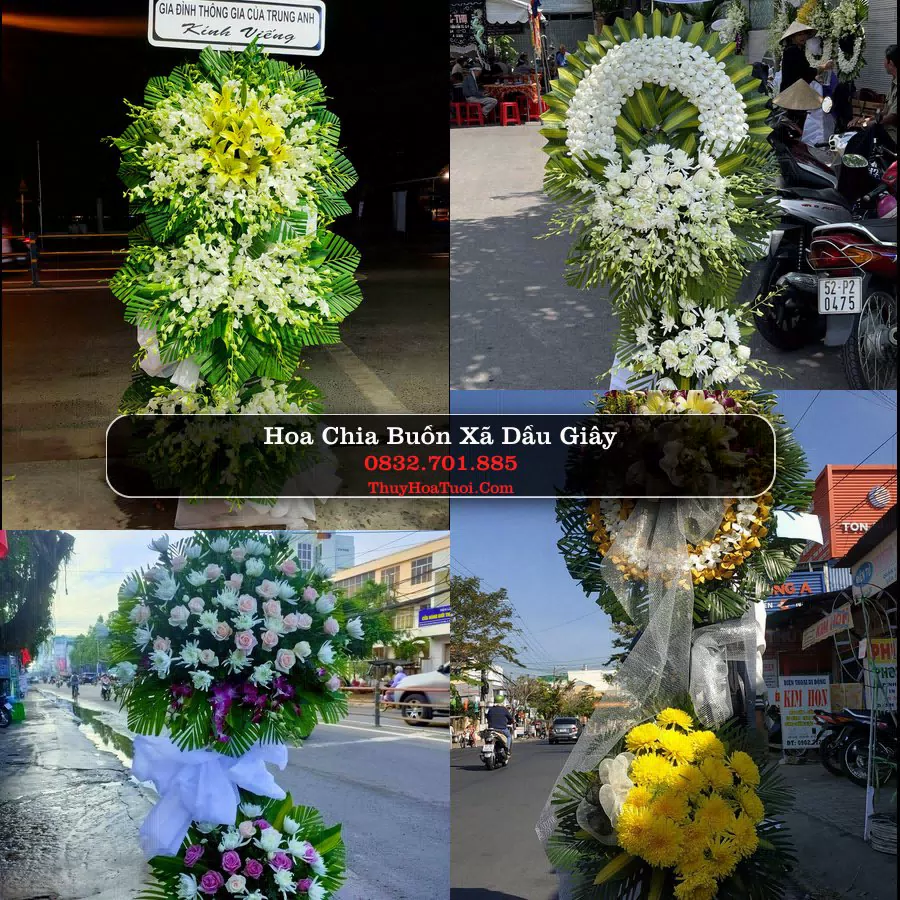Vòng hoa chia buồn Xã Dầu Giây - ThuyHoaTuoi.Com