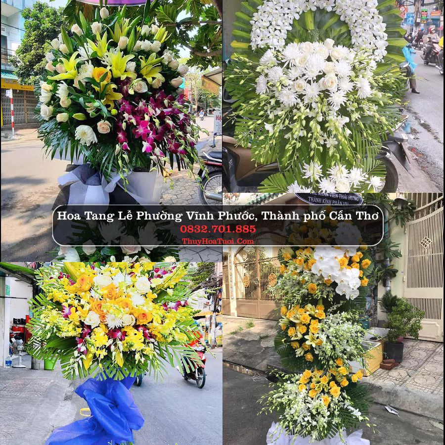 Vòng hoa chia buồn Phường Vĩnh Phước - ThuyHoaTuoi.Com