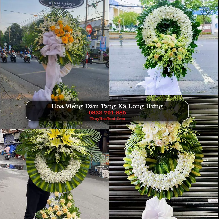 Kệ hoa tang lễ giao tại Xã Long Hưng, Đồng Tháp