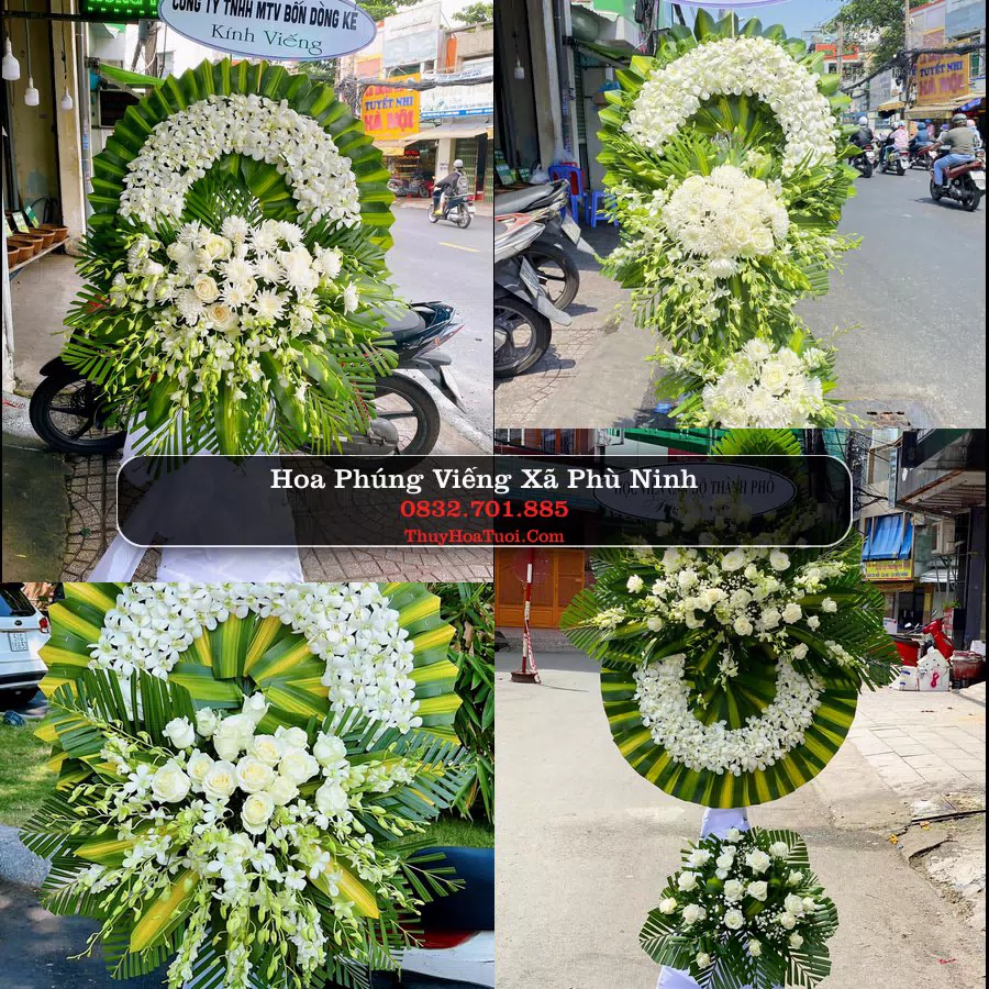 Vòng hoa chia buồn Xã Phù Ninh - ThuyHoaTuoi.Com