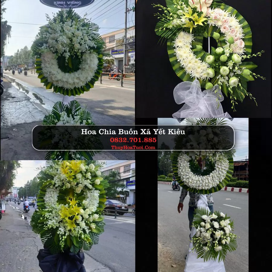 Vòng hoa chia buồn Xã Yết Kiêu - ThuyHoaTuoi.Com