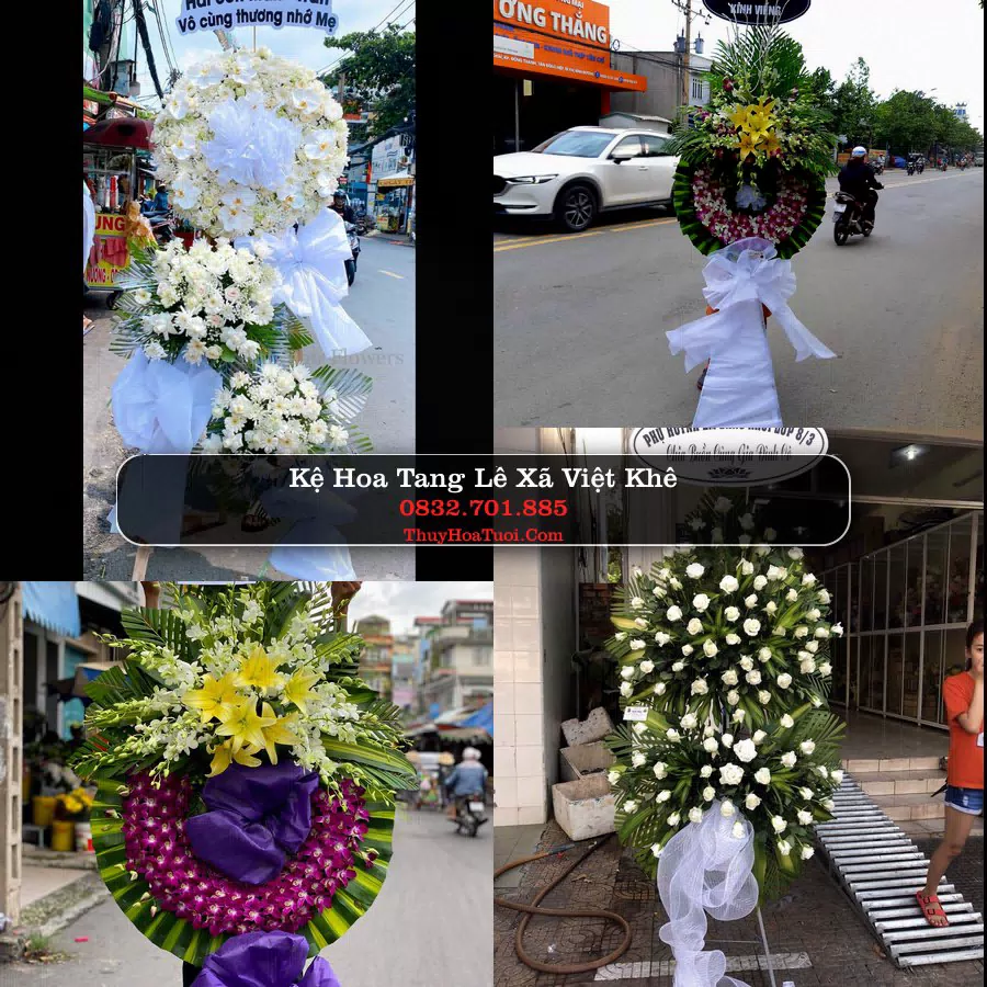 Vòng hoa chia buồn Xã Việt Khê - ThuyHoaTuoi.Com
