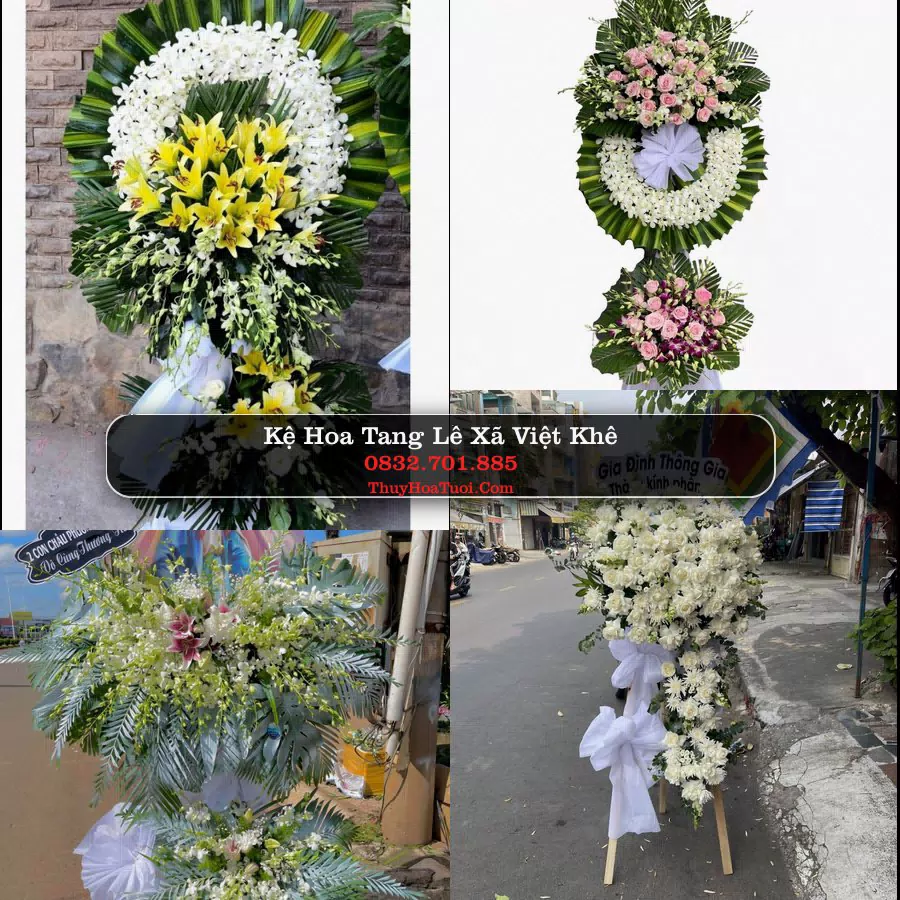 Kệ hoa tang lễ giao tại Xã Việt Khê, Hải Phòng