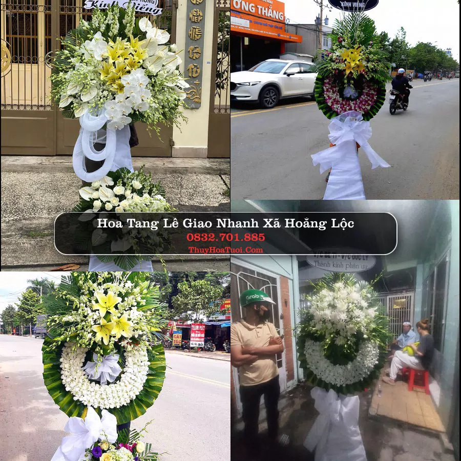 Vòng hoa chia buồn Xã Hoằng Lộc - ThuyHoaTuoi.Com