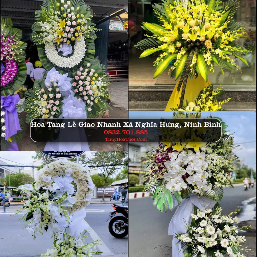 Kệ hoa tang lễ giao tại Xã Nghĩa Hưng, Ninh Bình
