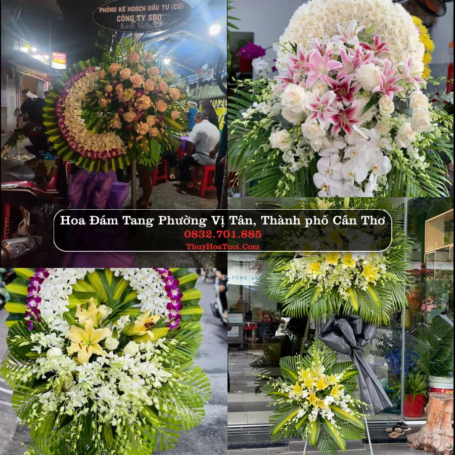Đặt Vòng Hoa Tang Lễ tại Phường Vị Tân, Cần Thơ