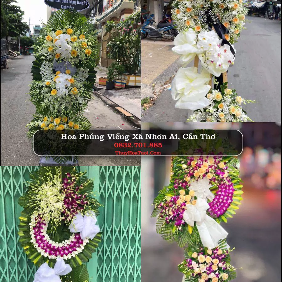 Kệ hoa tang lễ giao tại Xã Nhơn Ái, Cần Thơ