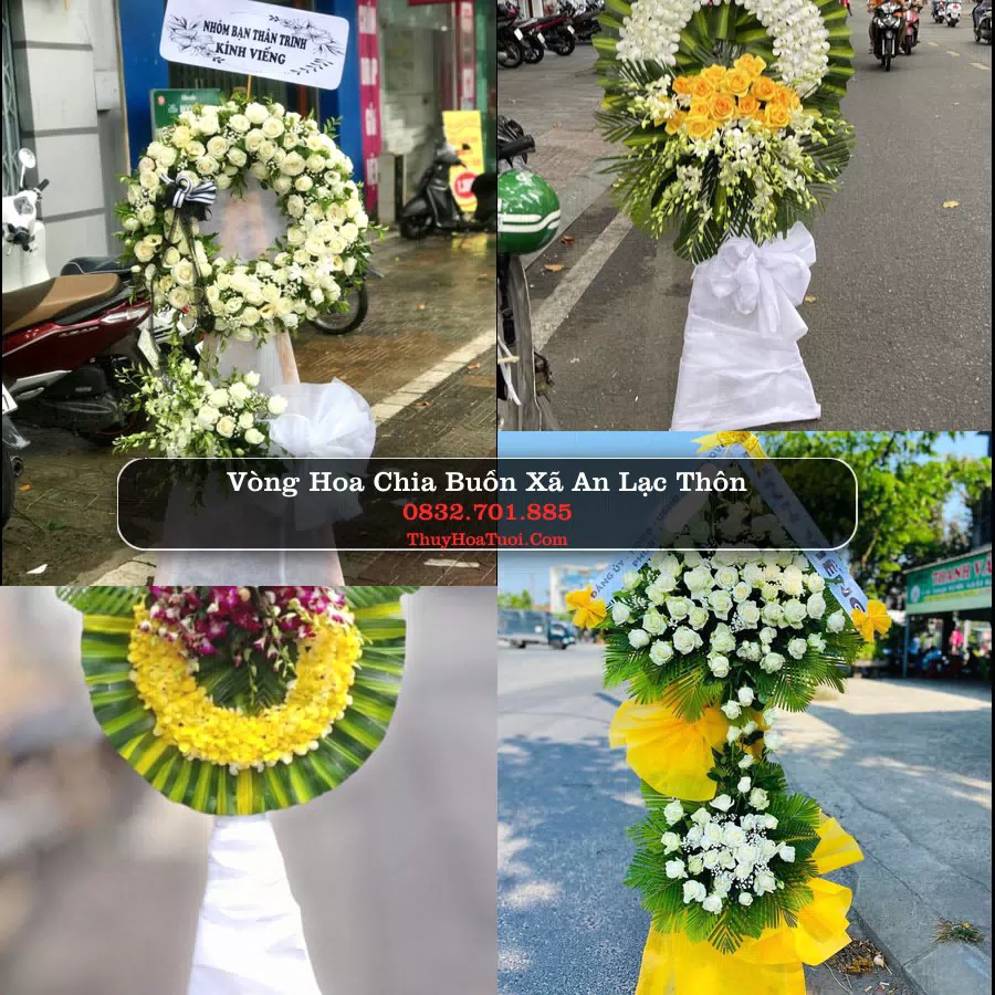 Vòng hoa chia buồn Xã An Lạc Thôn - ThuyHoaTuoi.Com