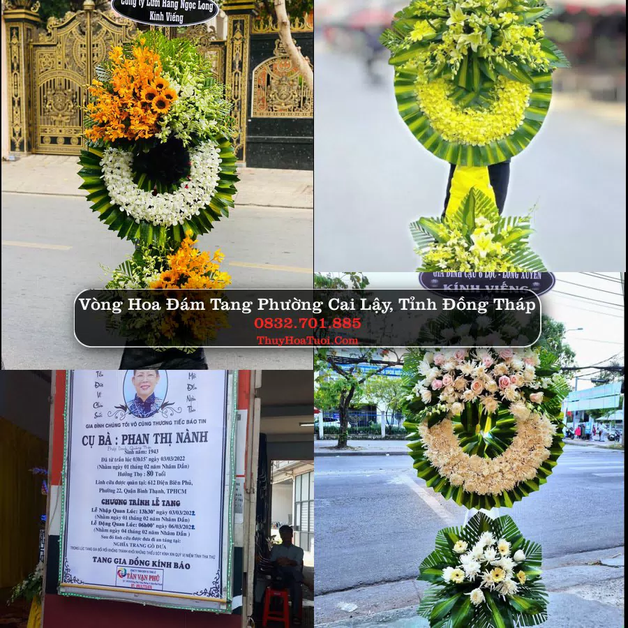 Kệ hoa tang lễ giao tại Phường Cai Lậy, Đồng Tháp