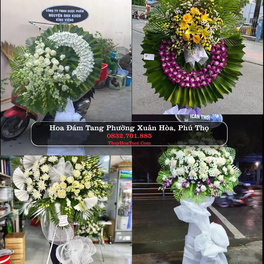Vòng hoa chia buồn Phường Xuân Hòa - ThuyHoaTuoi.Com