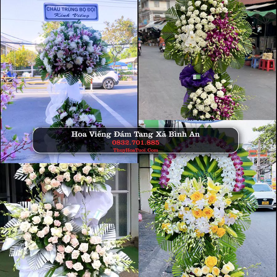 Vòng hoa chia buồn Xã Bình An - ThuyHoaTuoi.Com