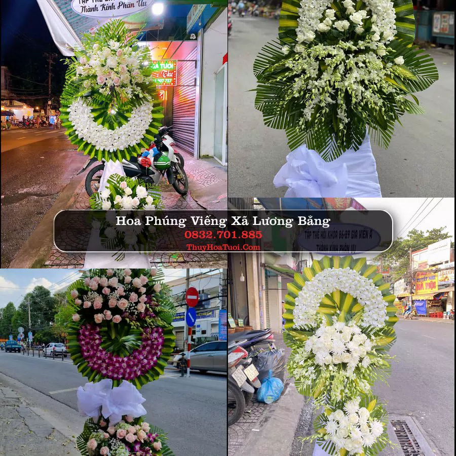 Kệ hoa tang lễ giao tại Xã Lương Bằng, Hưng Yên
