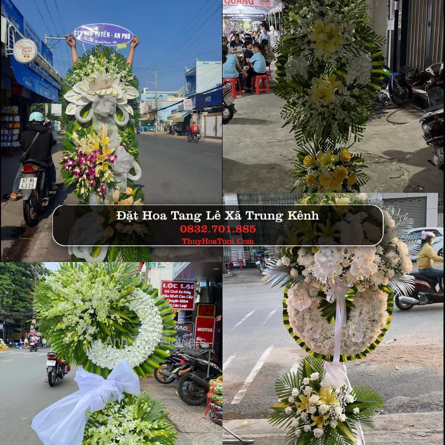 Kệ hoa tang lễ giao tại Xã Trung Kênh, Bắc Ninh