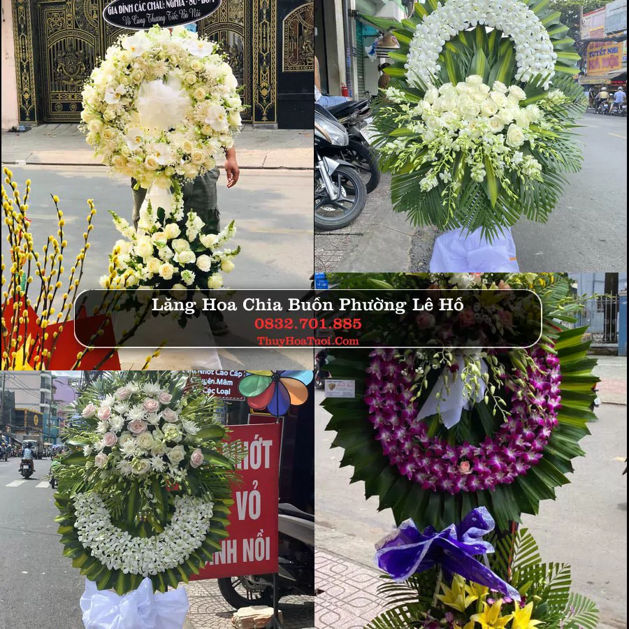 Vòng hoa chia buồn Phường Lê Hồ - ThuyHoaTuoi.Com