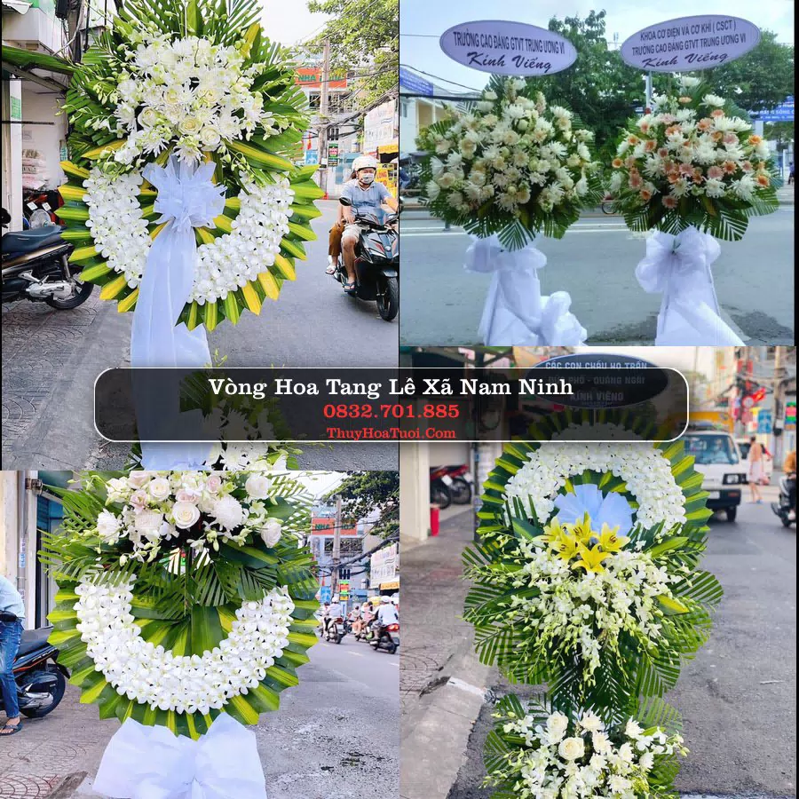 Vòng hoa chia buồn Xã Nam Ninh - ThuyHoaTuoi.Com