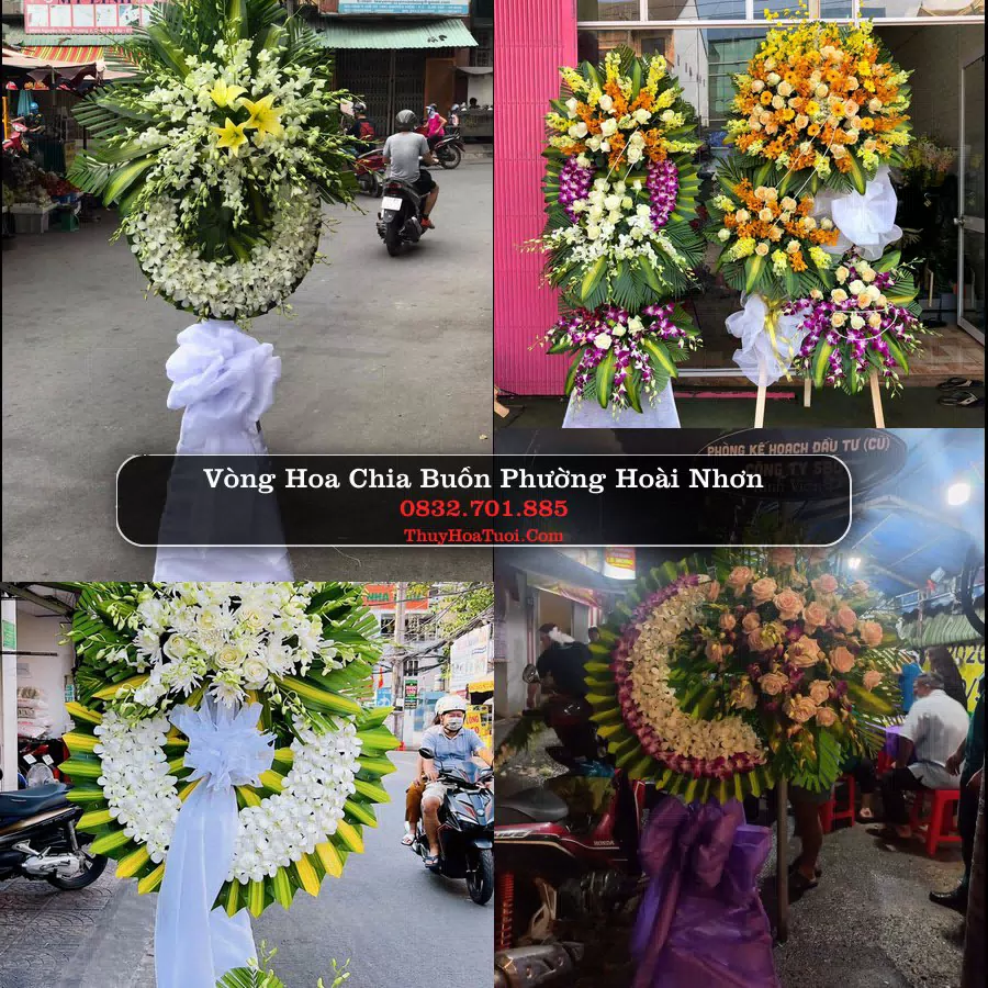 Vòng hoa chia buồn Phường Hoài Nhơn - ThuyHoaTuoi.Com