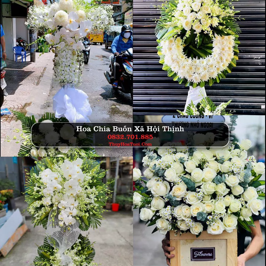 Vòng hoa chia buồn Xã Hội Thịnh - ThuyHoaTuoi.Com