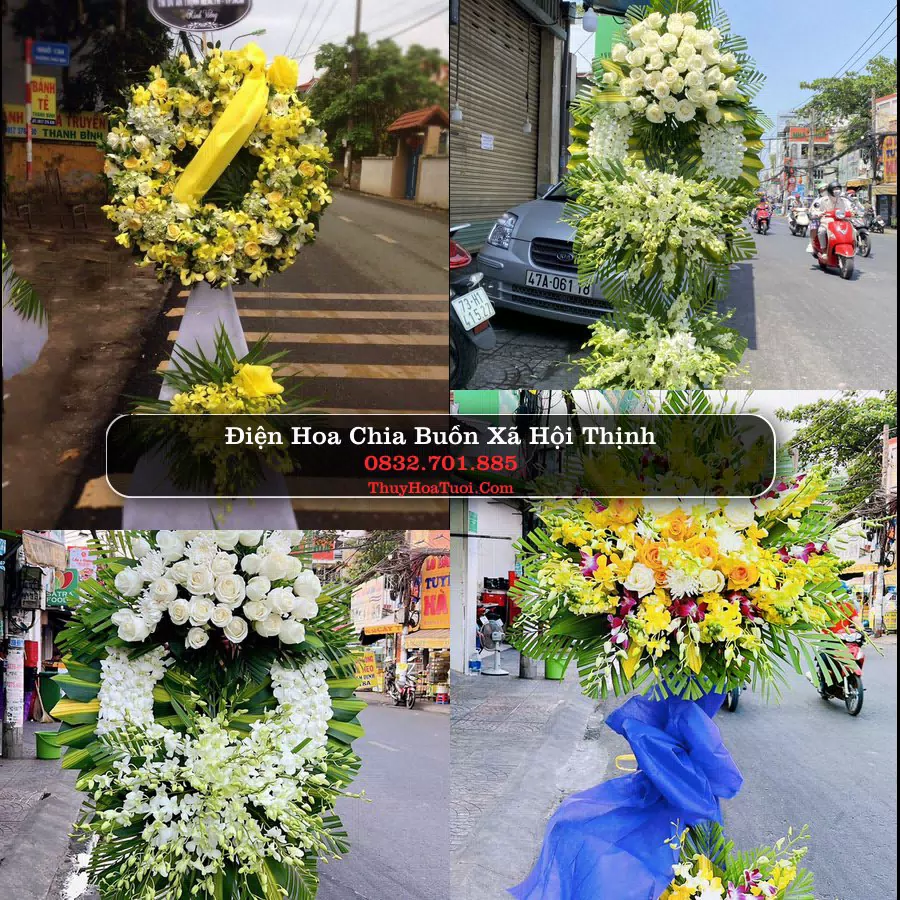 Kệ hoa tang lễ giao tại Xã Hội Thịnh, Phú Thọ