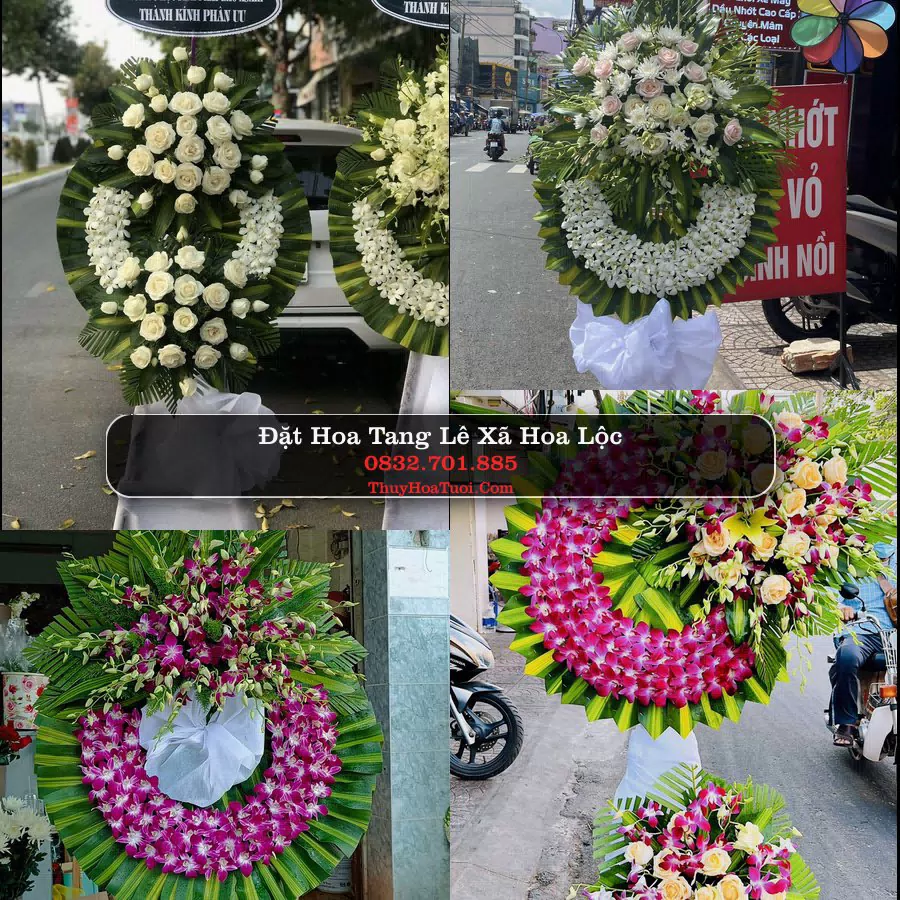 Vòng hoa chia buồn Xã Hoa Lộc - ThuyHoaTuoi.Com