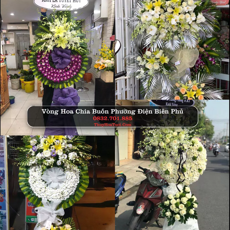 Vòng hoa chia buồn Phường Điện Biên Phủ - ThuyHoaTuoi.Com