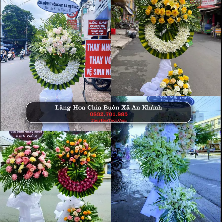 Vòng hoa chia buồn Xã An Khánh - ThuyHoaTuoi.Com