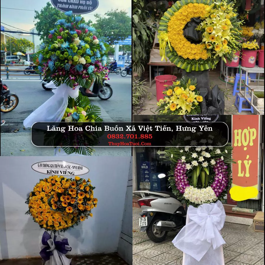 Kệ hoa tang lễ giao tại Xã Việt Tiến, Hưng Yên