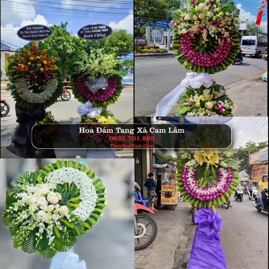Vòng hoa chia buồn Xã Cam Lâm - ThuyHoaTuoi.Com