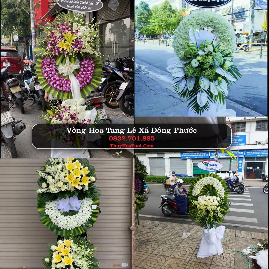Vòng hoa chia buồn Xã Đông Phước - ThuyHoaTuoi.Com