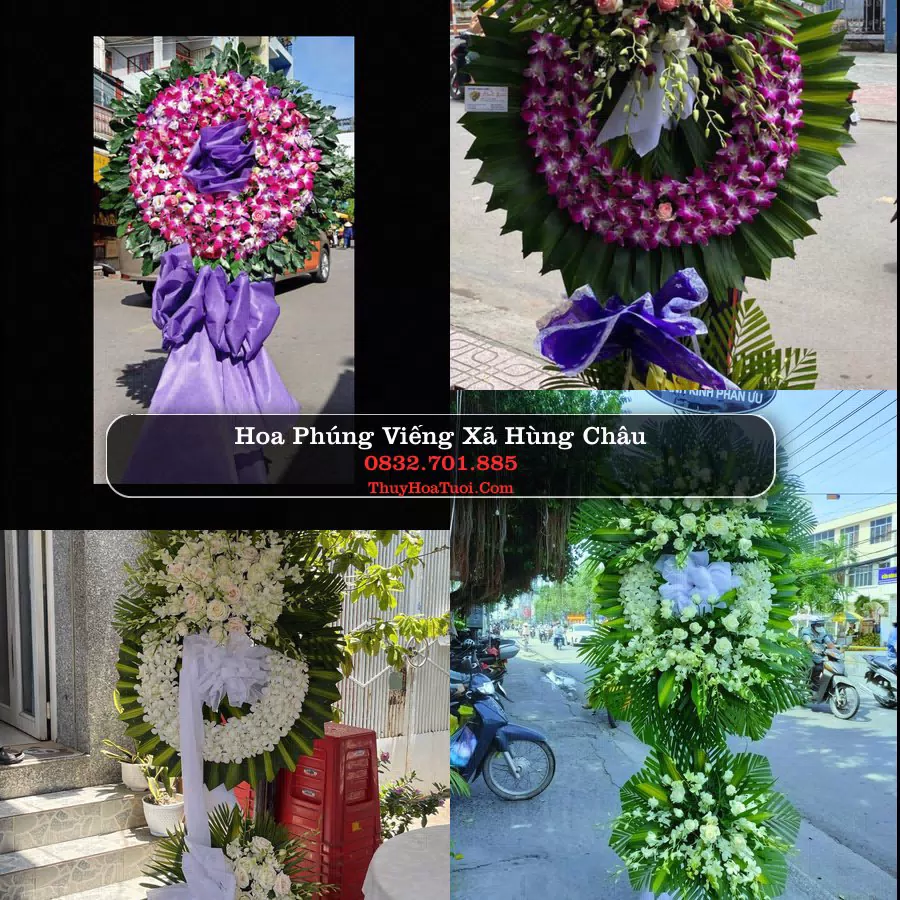 Vòng hoa chia buồn Xã Hùng Châu - ThuyHoaTuoi.Com