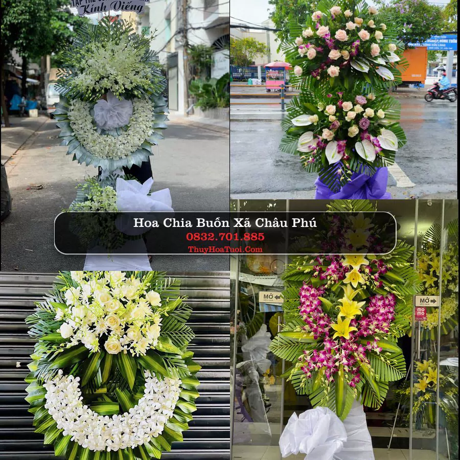 Vòng hoa chia buồn Xã Châu Phú - ThuyHoaTuoi.Com