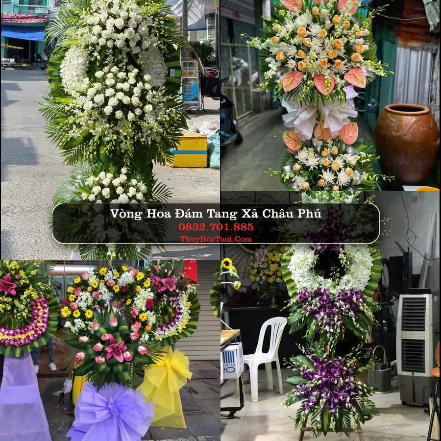 Kệ hoa tang lễ giao tại Xã Châu Phú, An Giang